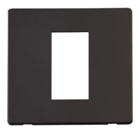 SCP310BK  Definity 1 Gang Plate Single Media Module Cover Plate